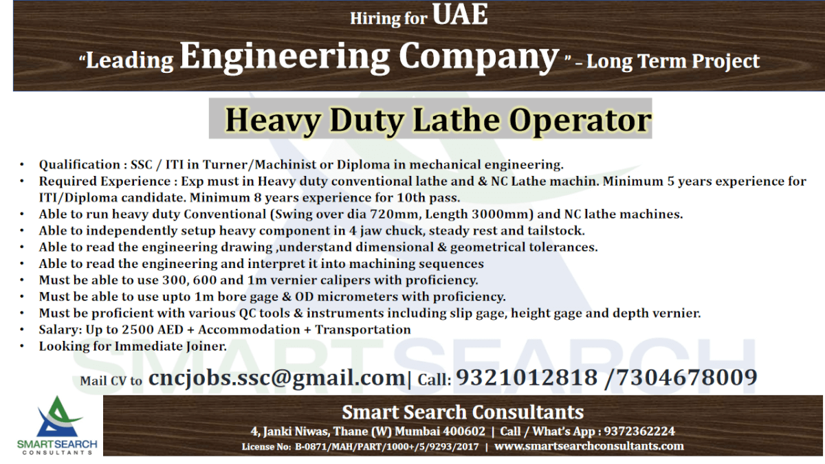 Heavy Duty Lathe Operator