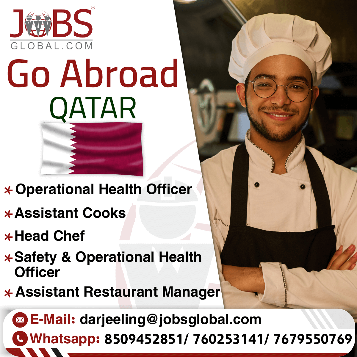 Various Vacancies for Restaurants in Qatar Airways