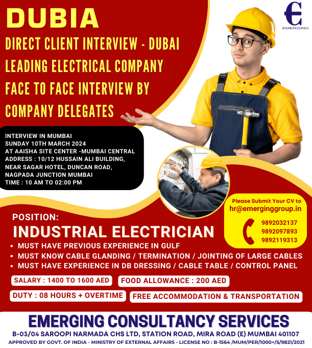 Direct Client Interview - Dubai Leading Electrical Company Face to Face Interview by Company Delegates