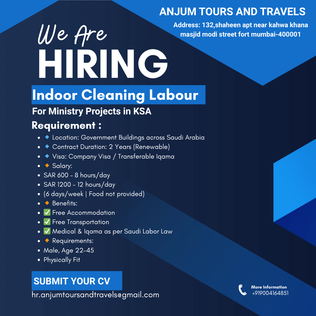 Get all the Job Postings of Employer Anjum Tours And Travels from India