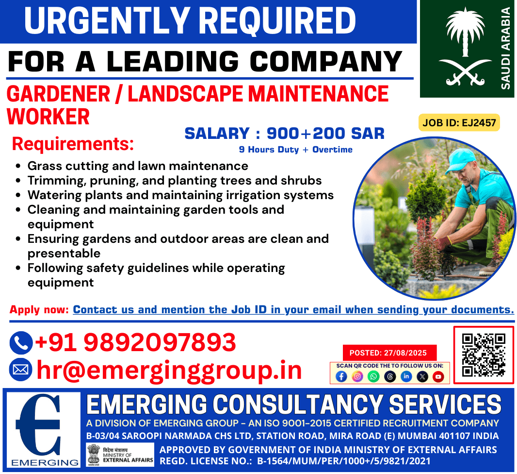Gardener / Landscape Maintenance Worker