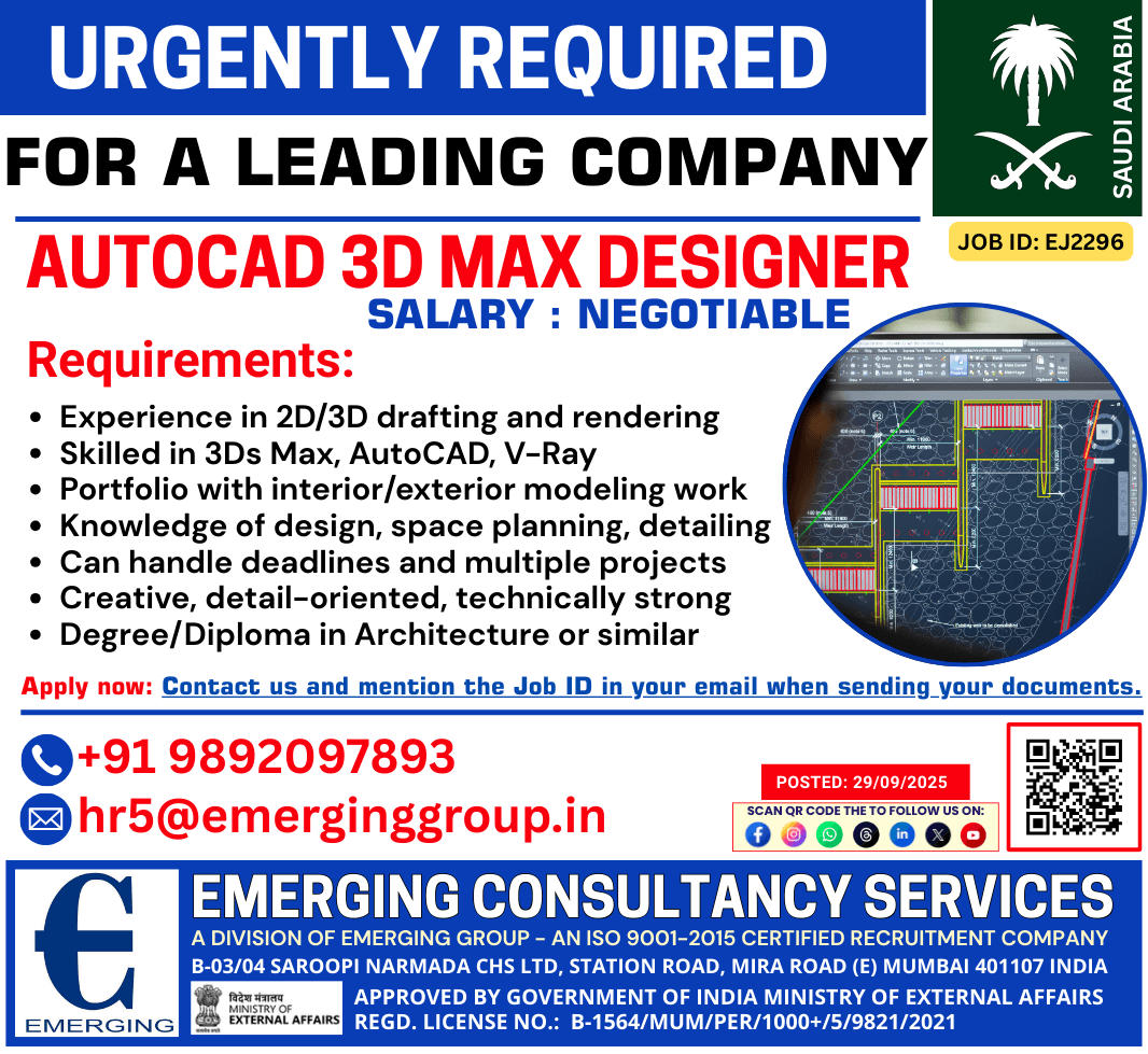 Urgently required for AutoCAD 3D Max Designer