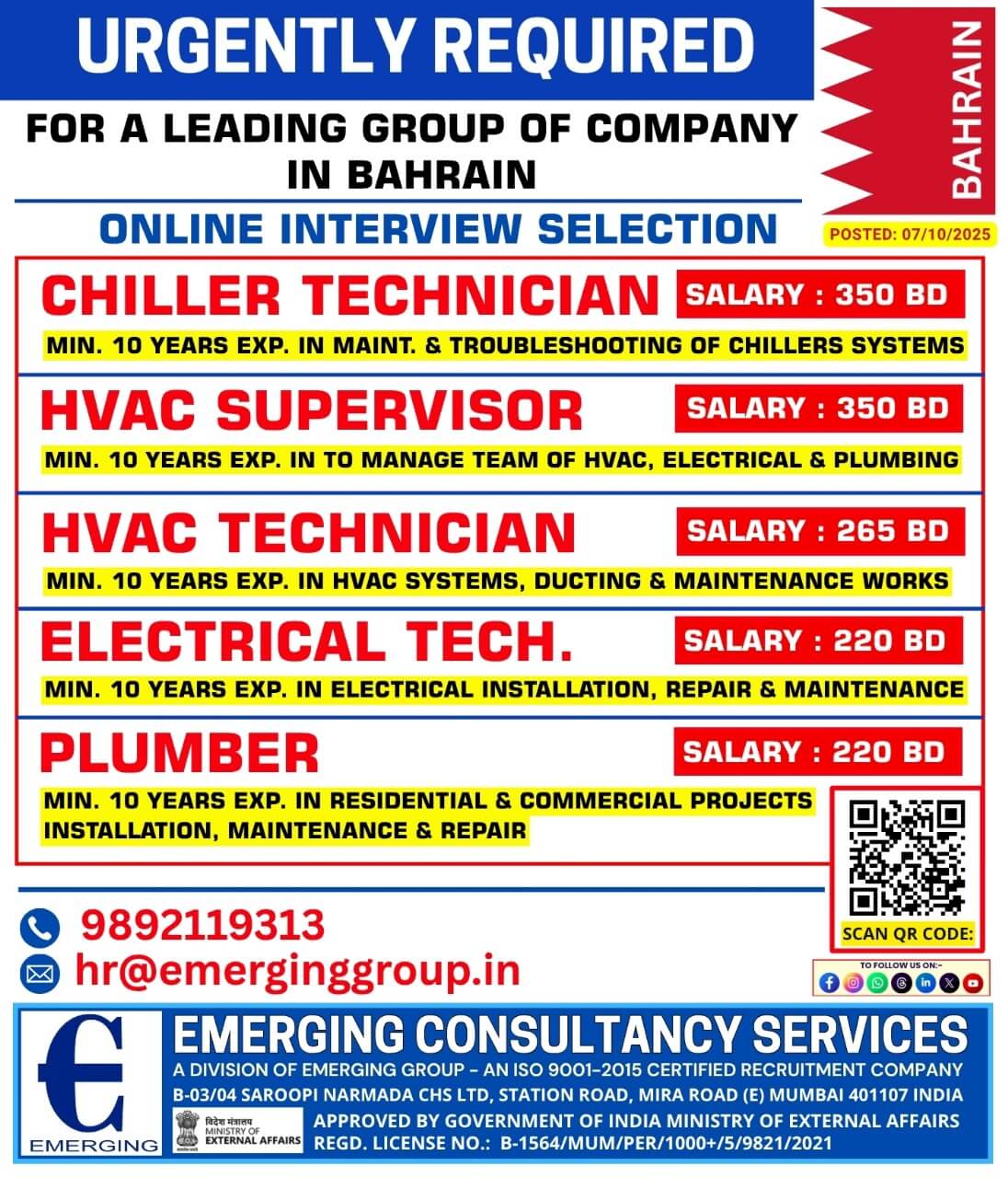 URGENTLY REQUIRED FOR A LEADING GROUP OF COMPANY IN BAHRAIN URGENTLY REQUIRED FOR A LEADING GROUP OF COMPANY IN BAHRAIN