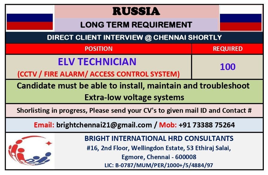 RUSSIA - Construction & Maintenance Group of Companies for Long term project RUSSIA - Construction & Maintenance Group of Companies for Long term project