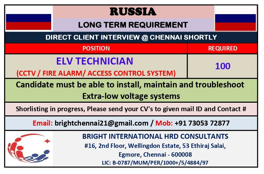 RUSSIA - Construction & Maintenance Group of Companies for Long term project