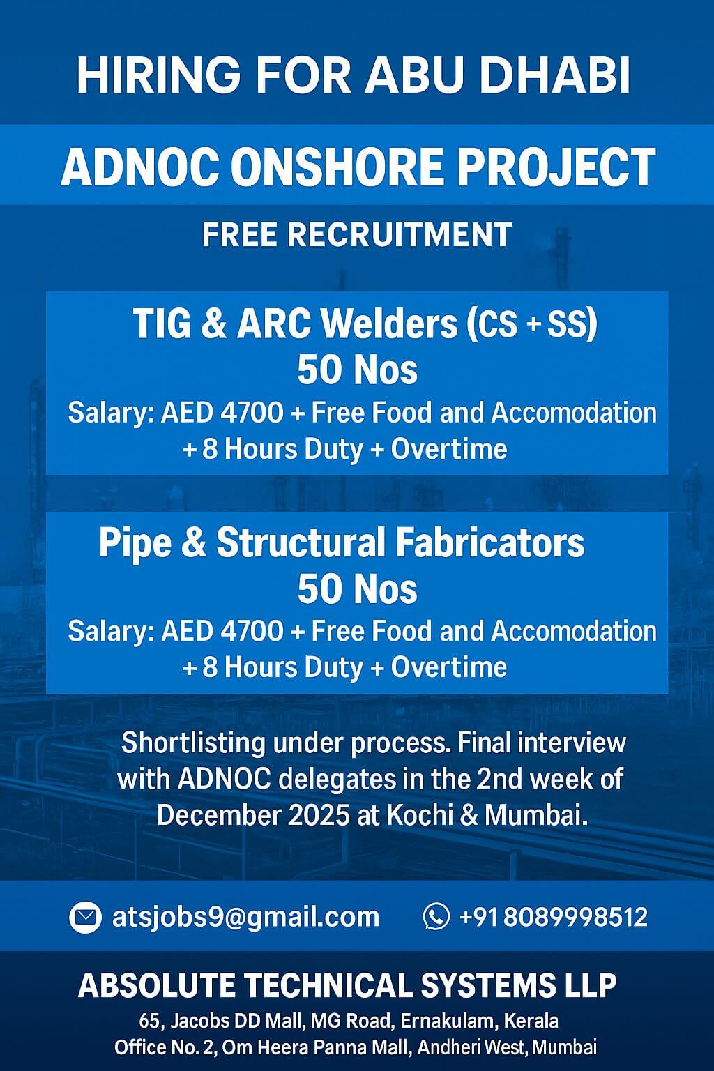 ADNOC FREE RECRUITMENT ADNOC FREE RECRUITMENT