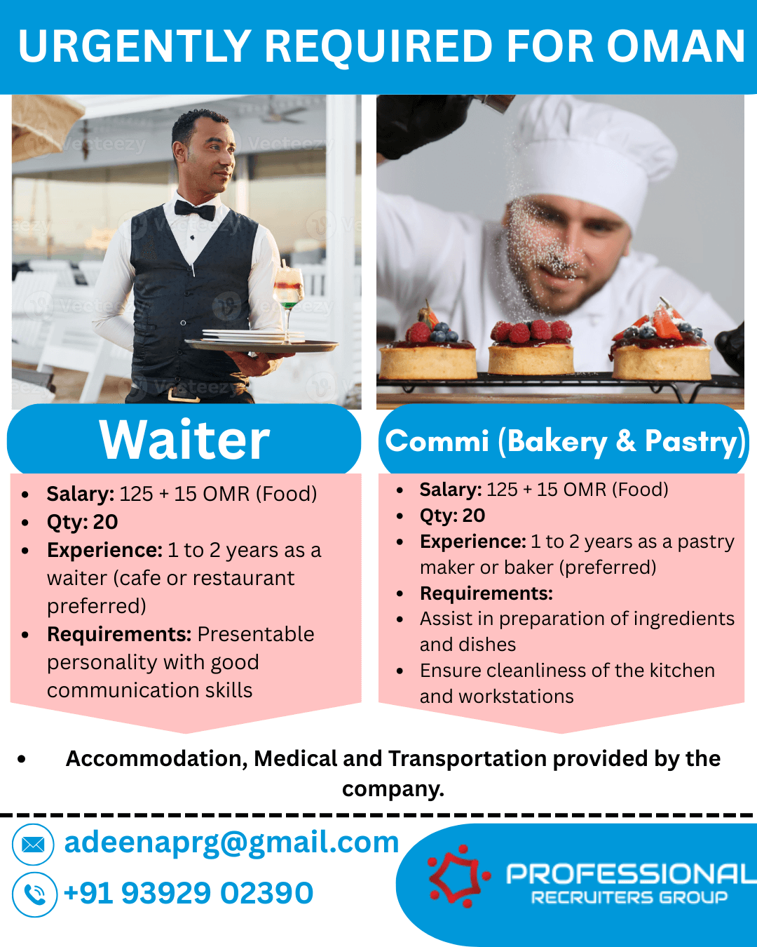 URGENTLY HIRING FOR OMAN