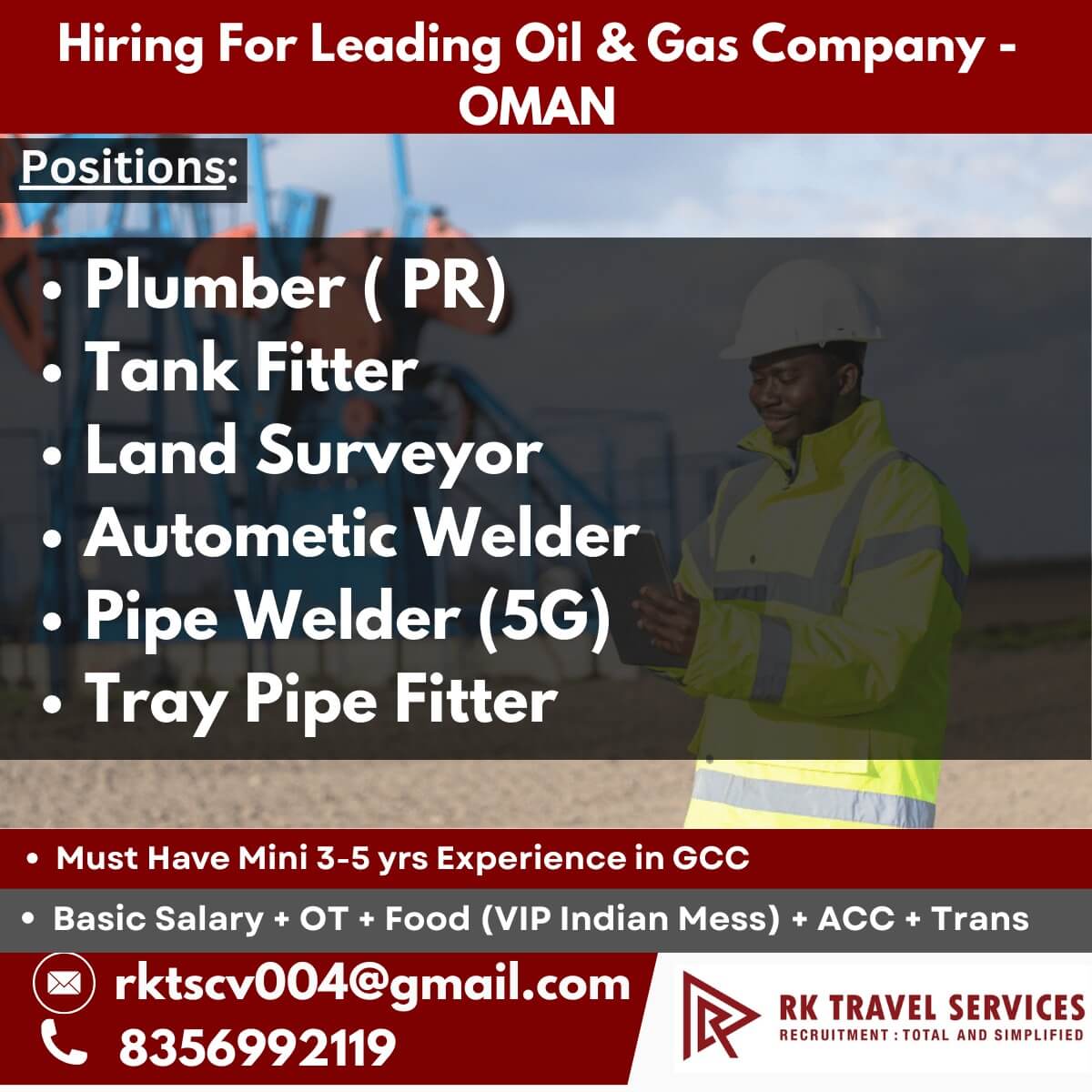 Hiring For Leading Oil & Gas Company - Oman