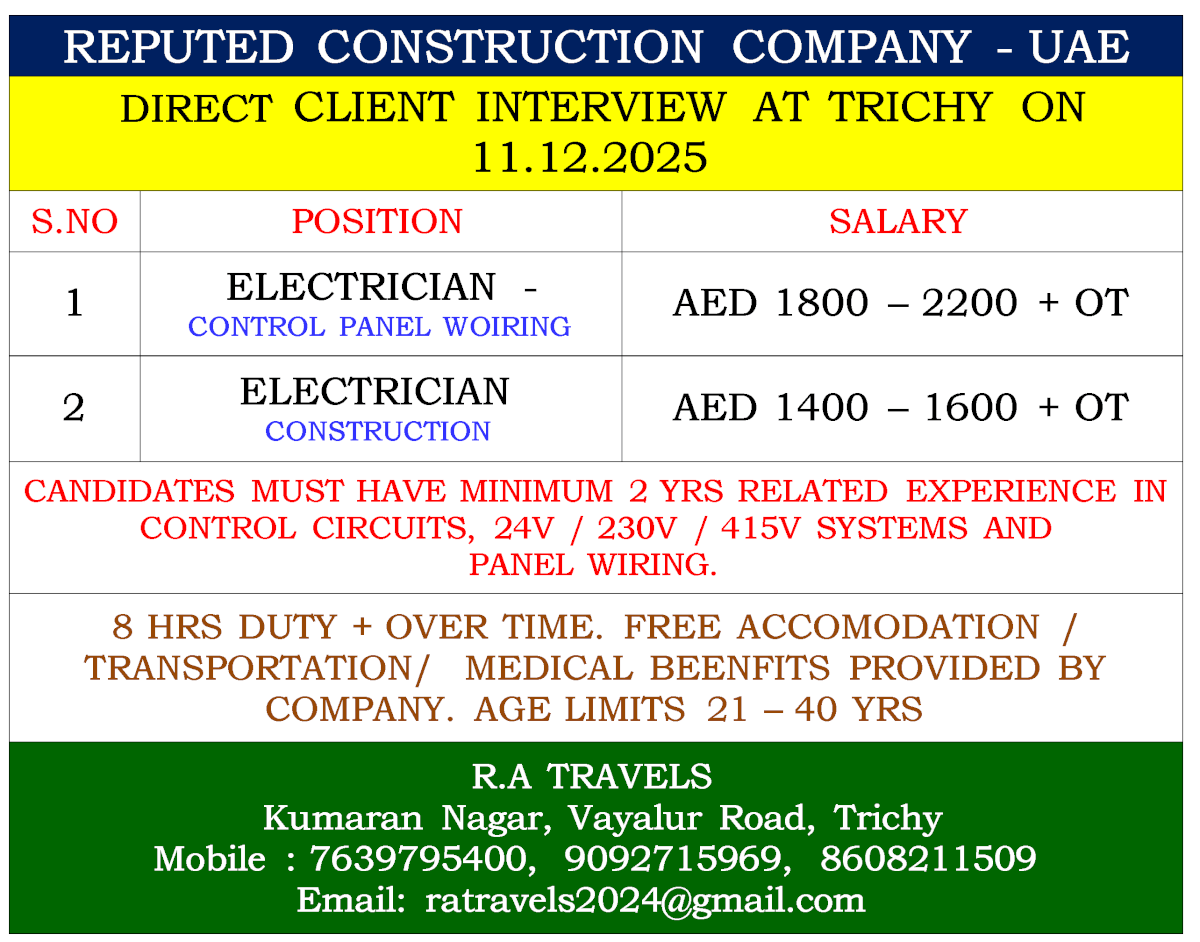 REPUTED CONSTRUCTION COMPANY - UAE