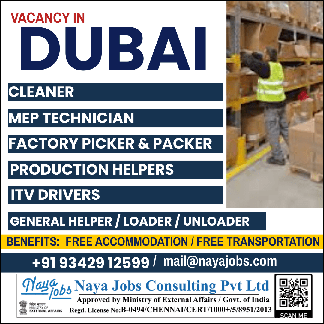 Urgent Hiring for MEP Technician for Gulf Urgent Hiring for MEP Technician for Gulf