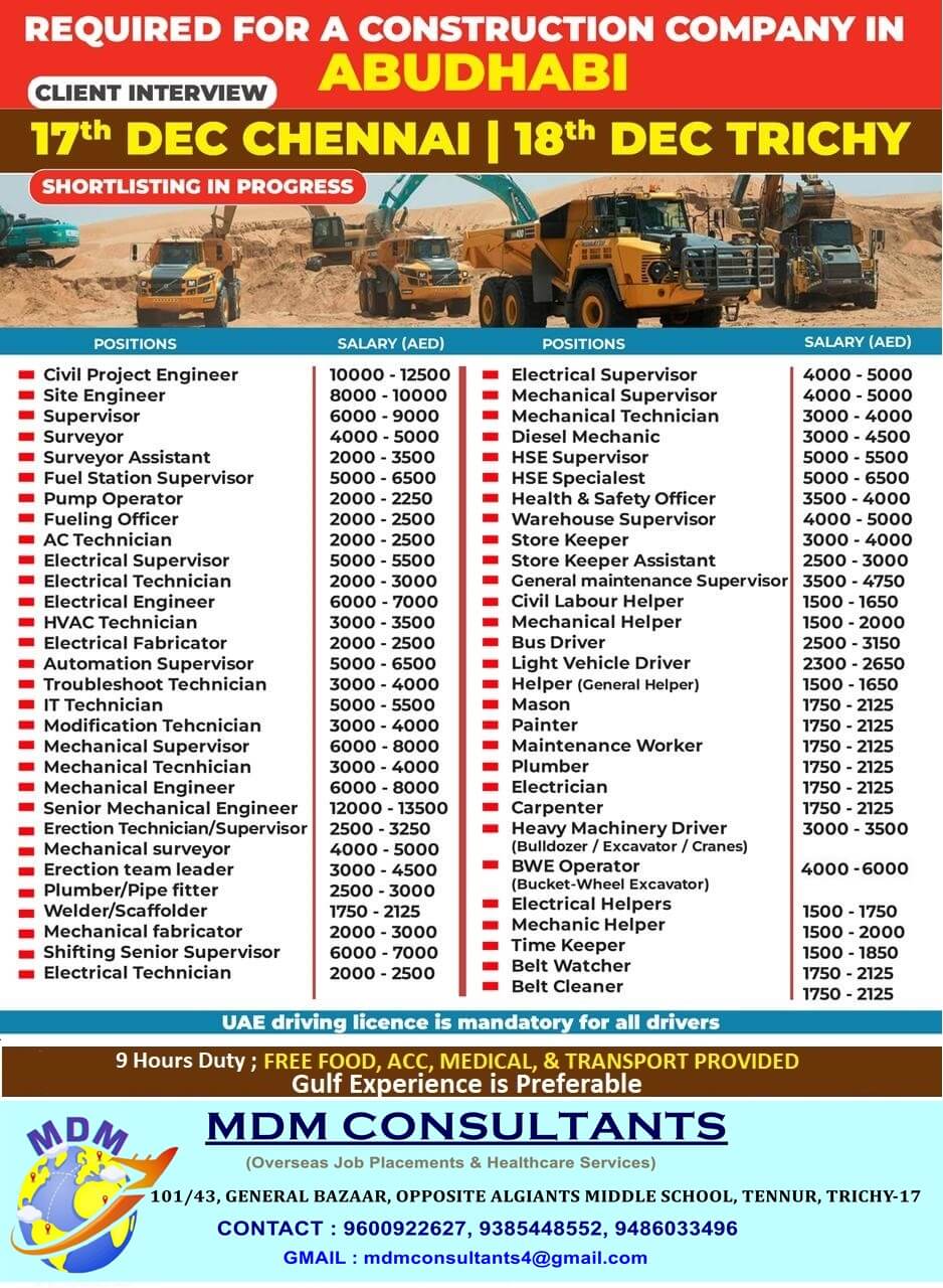 A LEADING CONSTRUCTION COMPANY ABUDHABI A LEADING CONSTRUCTION COMPANY ABUDHABI