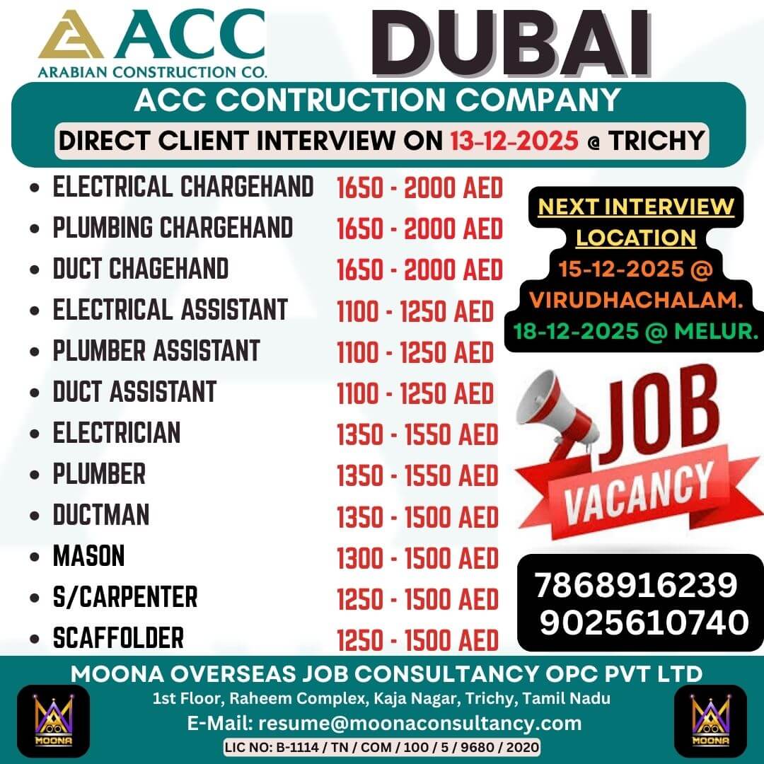ACC COMPANY VACANCY ACC COMPANY VACANCY