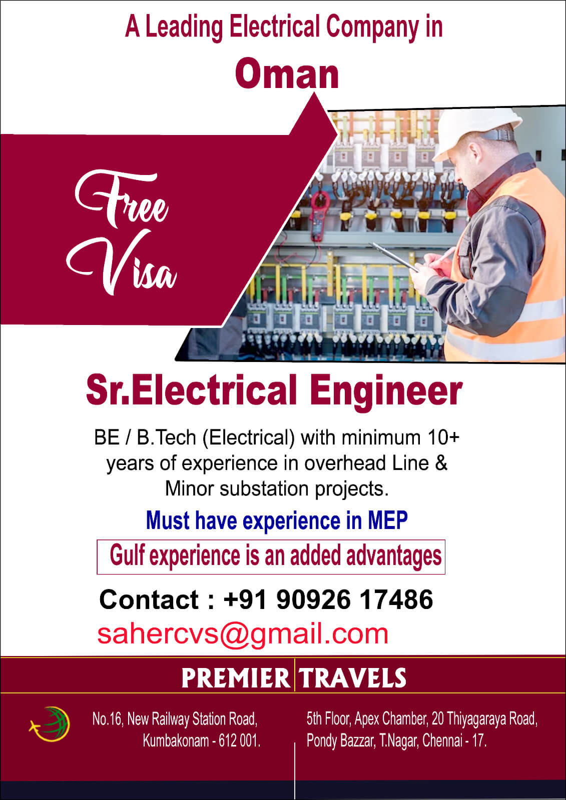 Sr Engineer Electrical Sr Engineer Electrical