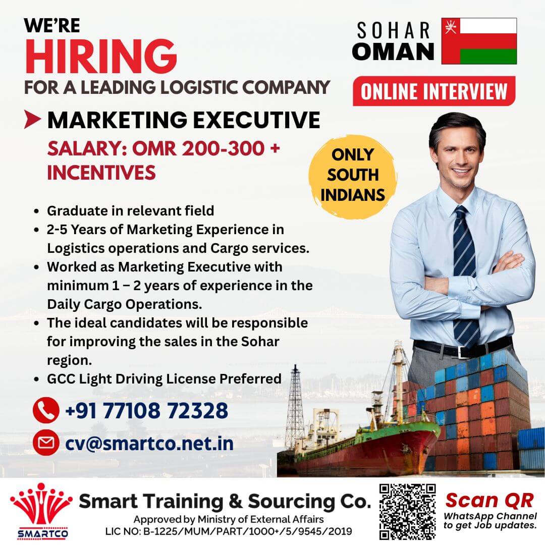 URGENTLY REQUIRED FOR OMAN FOR A LEADING LOGISTIC COMPANY URGENTLY REQUIRED FOR OMAN FOR A LEADING LOGISTIC COMPANY