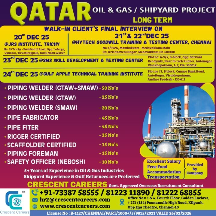 WALK-IN CLIENT'S FINAL INTERVIEW AT TRICHY, CHENNAI, VIZAG WALK-IN CLIENT'S FINAL INTERVIEW AT TRICHY, CHENNAI, VIZAG