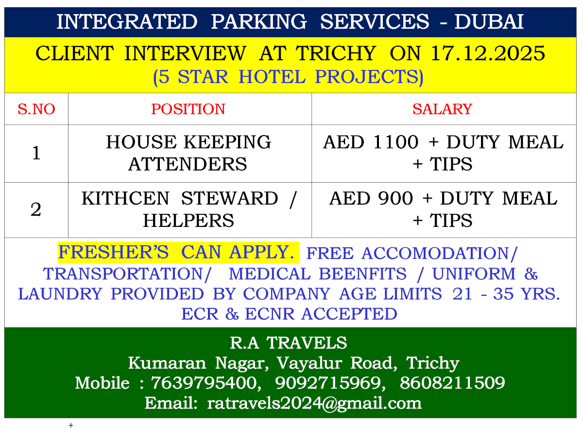 INTEGRATED PARKING SERVICES - DUBAI INTEGRATED PARKING SERVICES - DUBAI