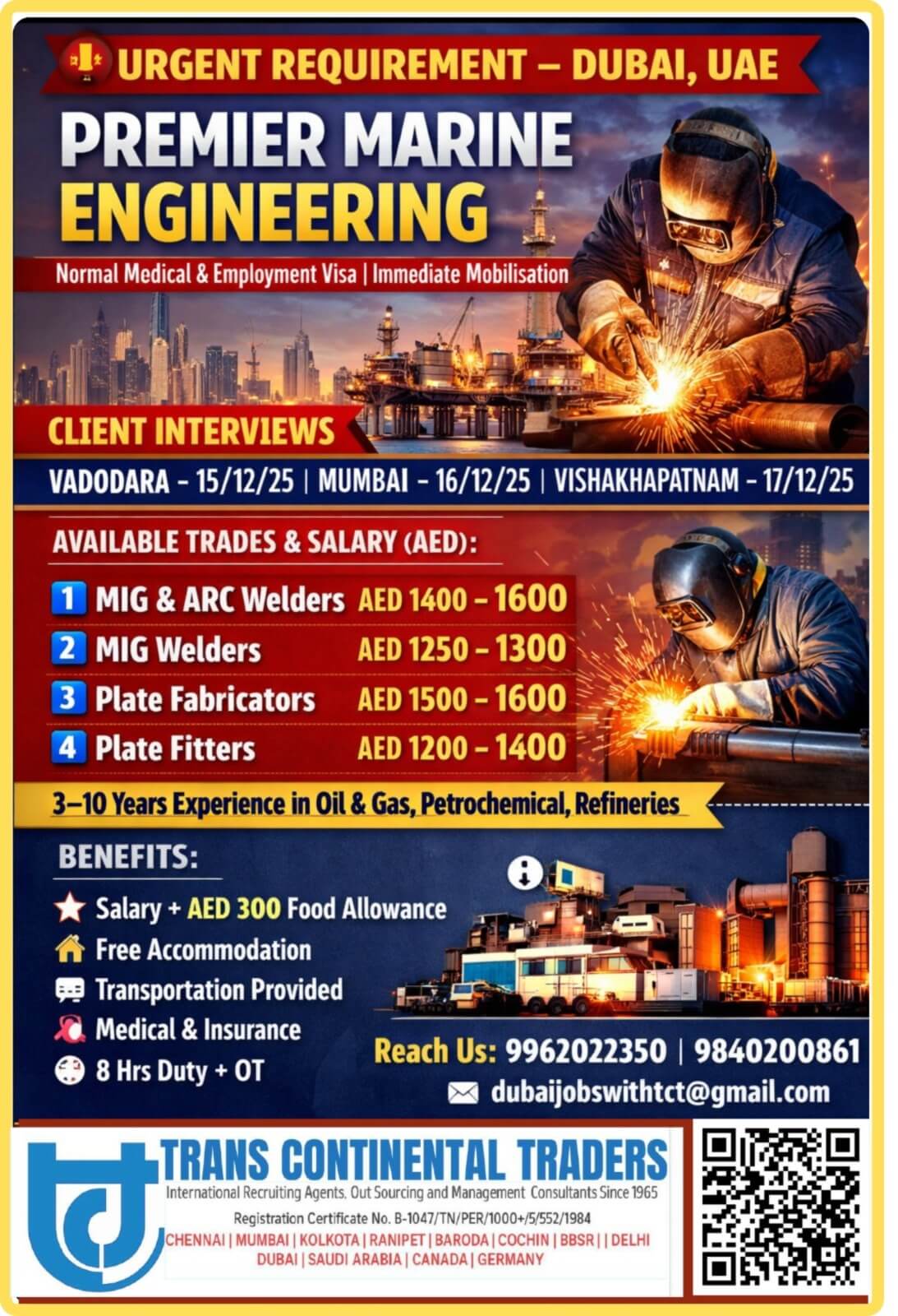 PREMIER MARINE HIRING-LONG TERM SHIPYARD PROJECT-DUBAI
