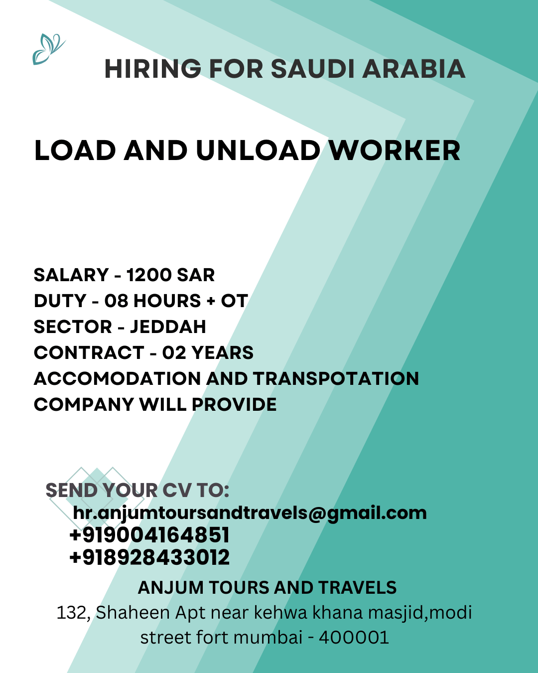 HIRING FOR SAUDI ARABIA
