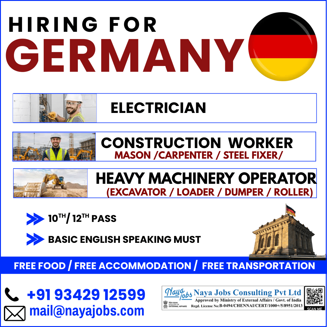 URGENT RECRUITMENT – GERMANY
