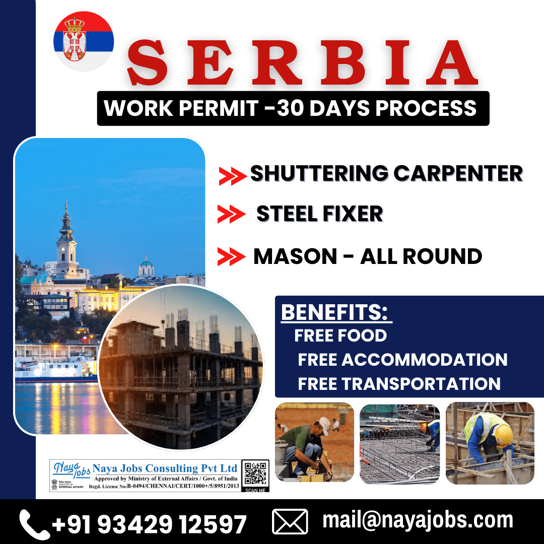 URGENT RECRUITMENT FOR CONSTRUCTION JOB IN SERBIA