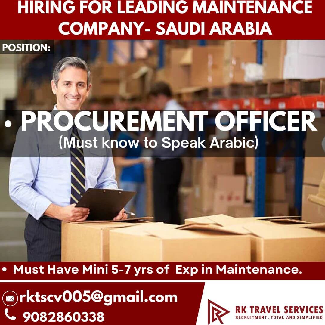 HIRING FOR LEADING MAINTENANCE COMPANY- SAUDI ARABIA