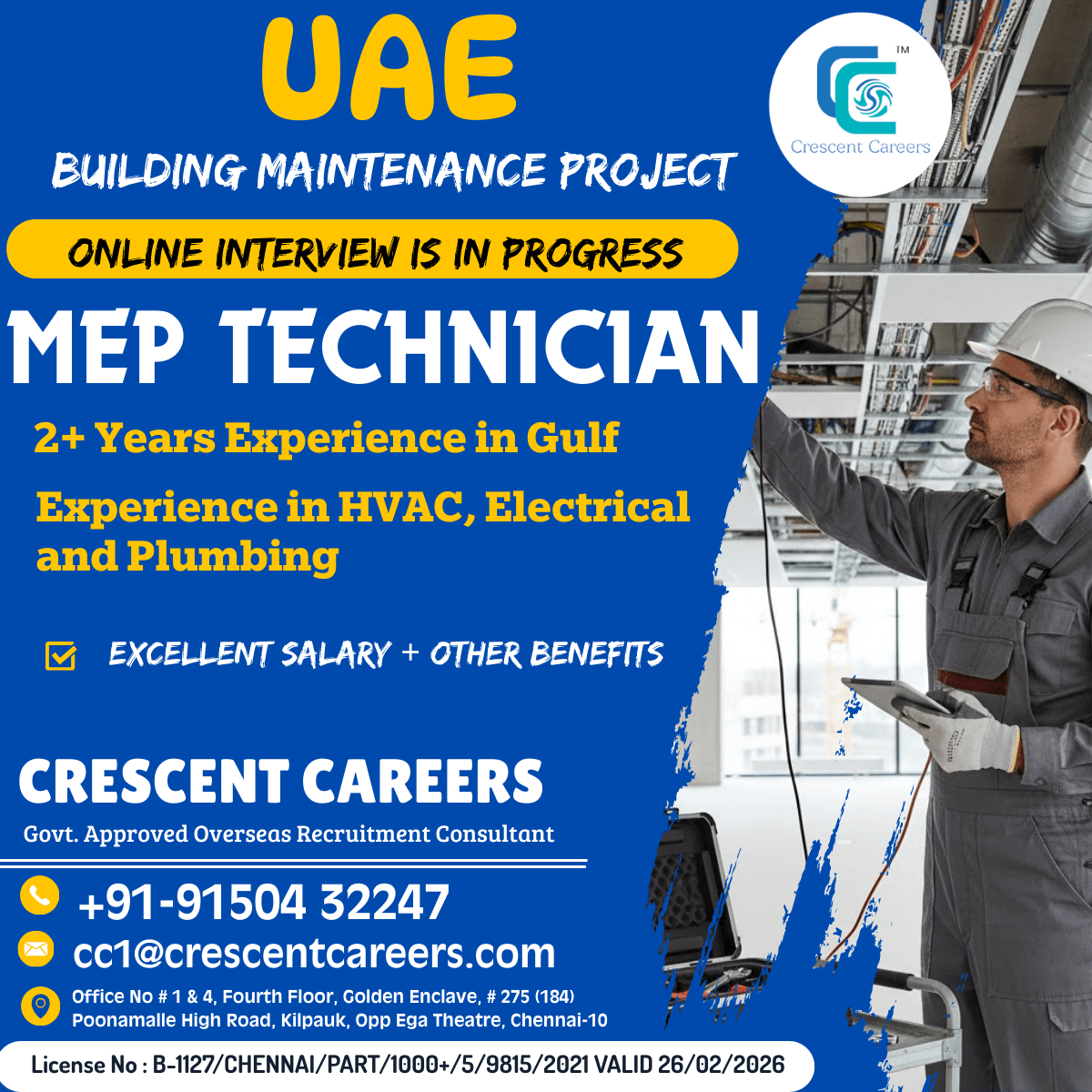 MEP TECHNICIAN MEP TECHNICIAN
