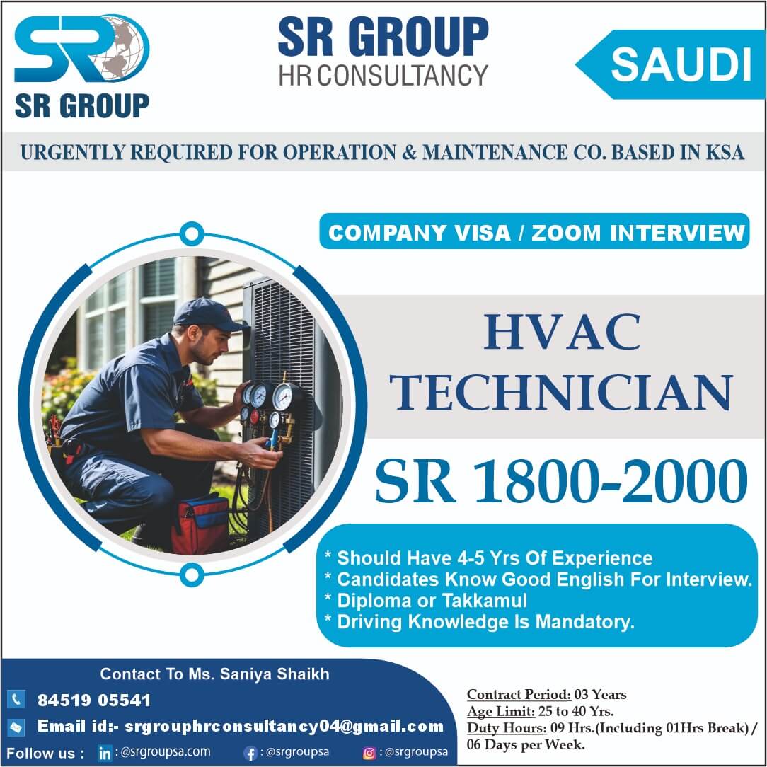 URGENT REQUIRED FOR SAUDI ARABIA. URGENT REQUIRED FOR SAUDI ARABIA.