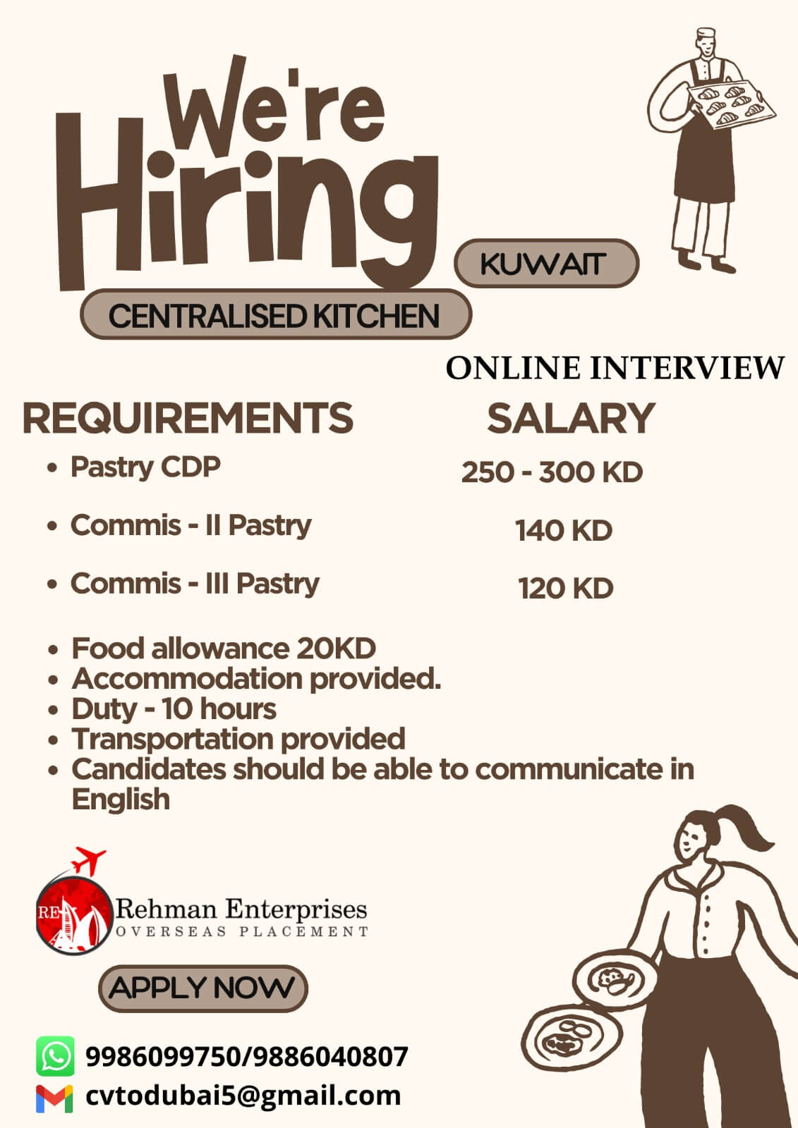 HIRING FOR KUWAIT - ONLINE INTERVIEW HIRING FOR KUWAIT - ONLINE INTERVIEW
