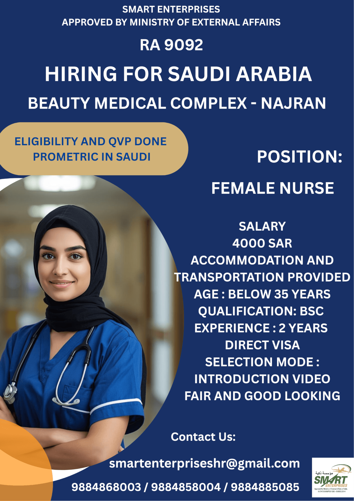 HIRING FOR SAUDI ARABIA HIRING FOR SAUDI ARABIA