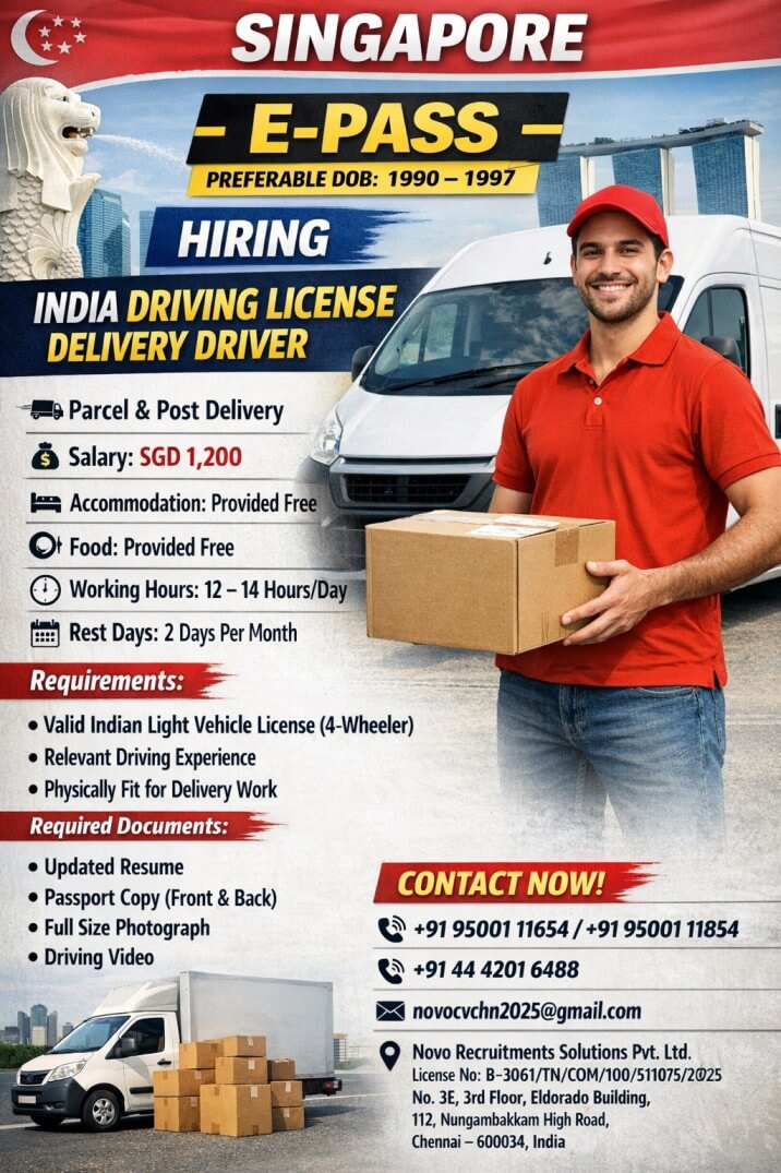 India Driving License Delivery Driver India Driving License Delivery Driver