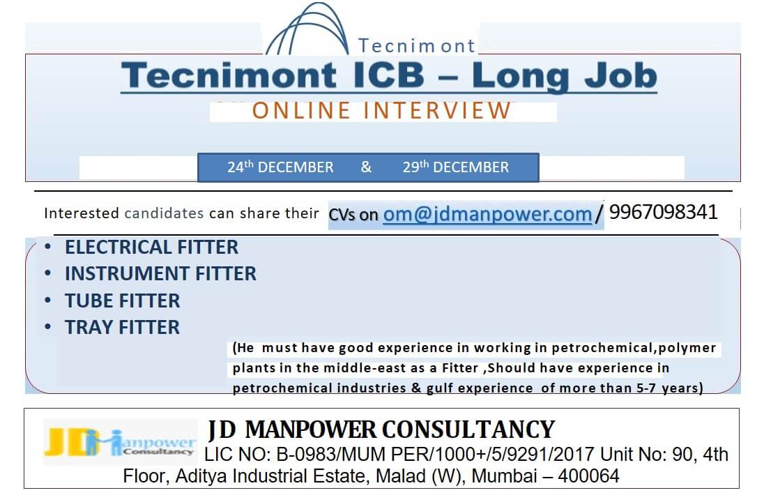 URGENT HIRING FOR (UAE) LONG TERM