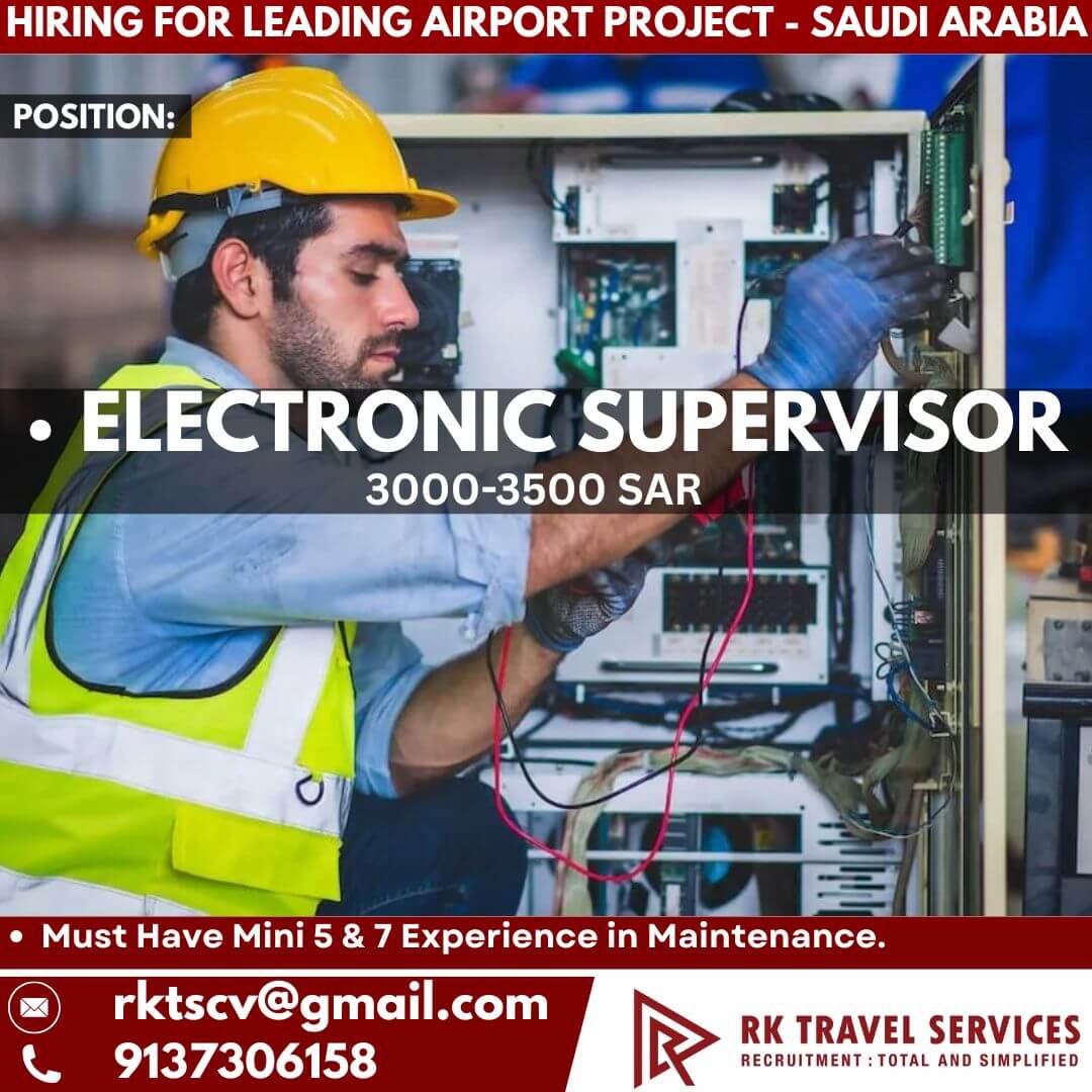 HIRING FOR LEADING Airport PROJECT - Saudi Arabia