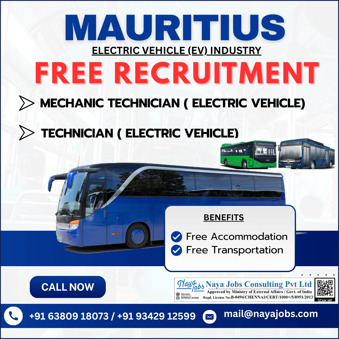 URGENT RECRUITMENT – EV BUS MECHANIC / EV BUS TECHNICIAN
