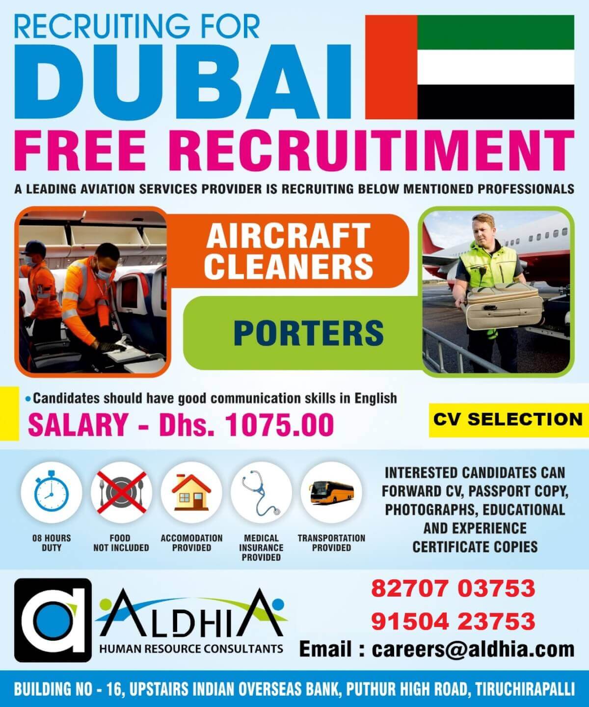 aircraft cleaner , porter