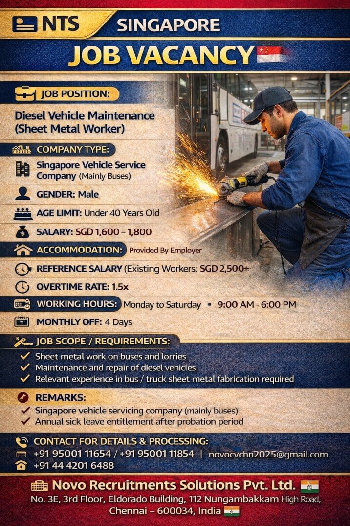 Diesel Vehicle Maintenance – Sheet Metal Worker