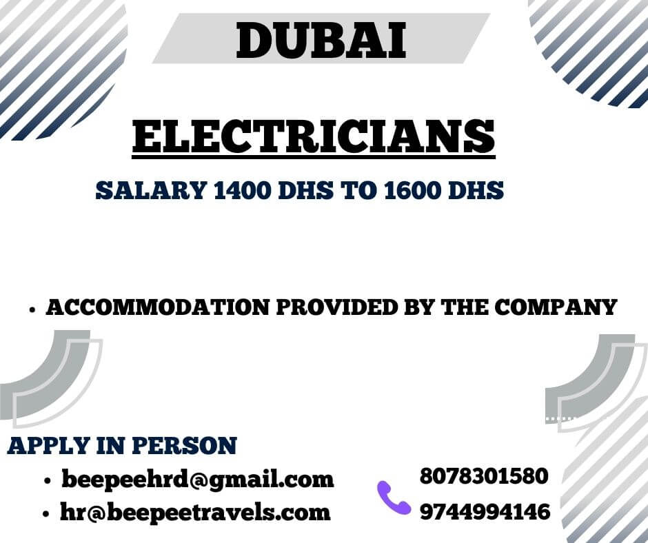 Required Electricians