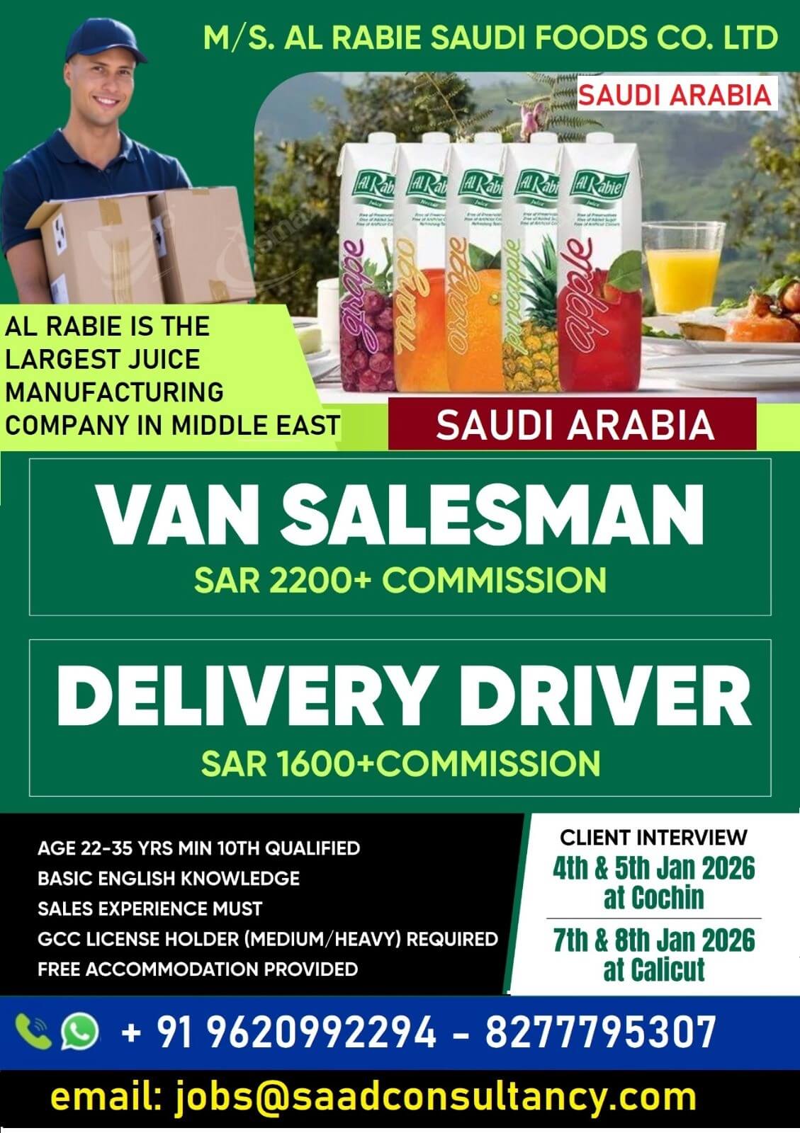 HIRING FOR AL RABIE