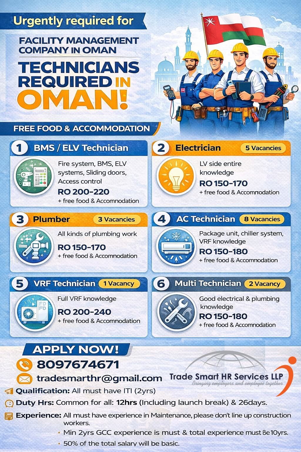 For Facility Management Co. in Oman