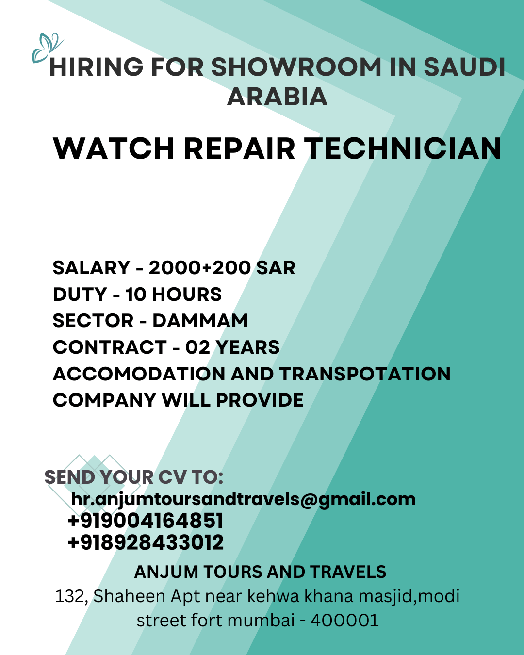 hiring for saudi arabia