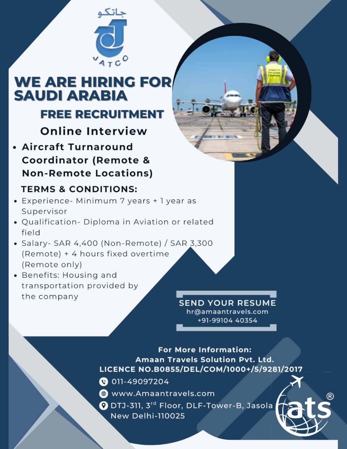 Hiring for a Reputed Company in Saudi Arabia