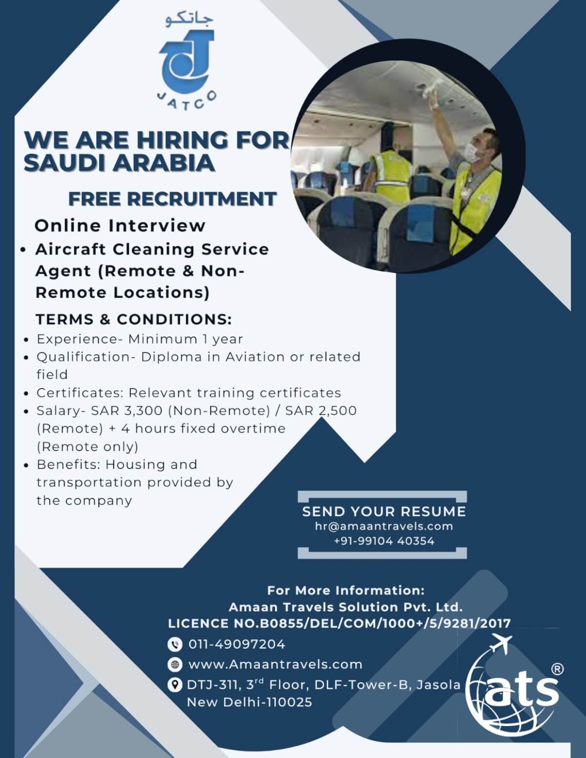 Hiring for a Reputed Company in Saudi Arabia