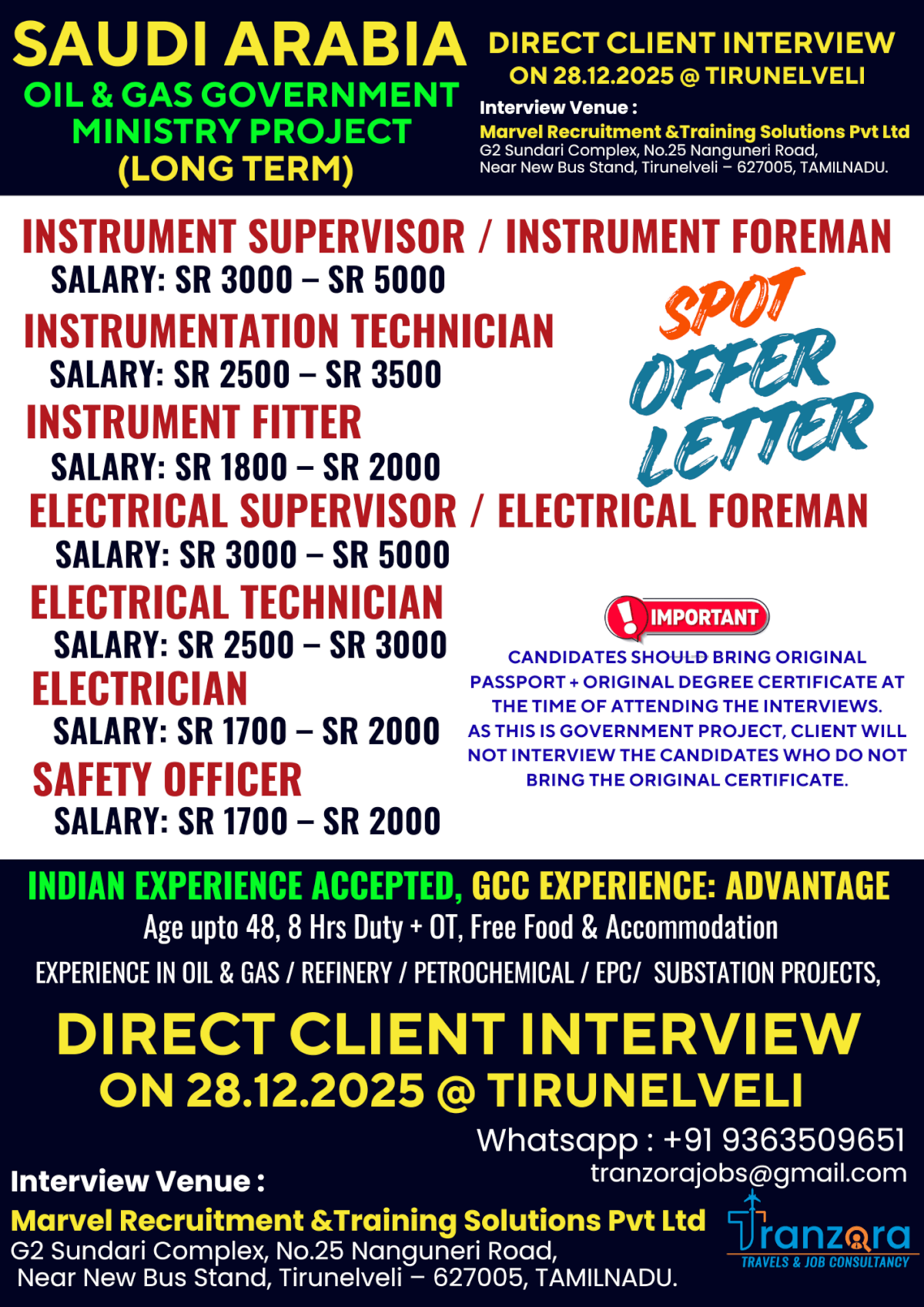 OIL AND GAS JOBS IN SAUDI ARABIA