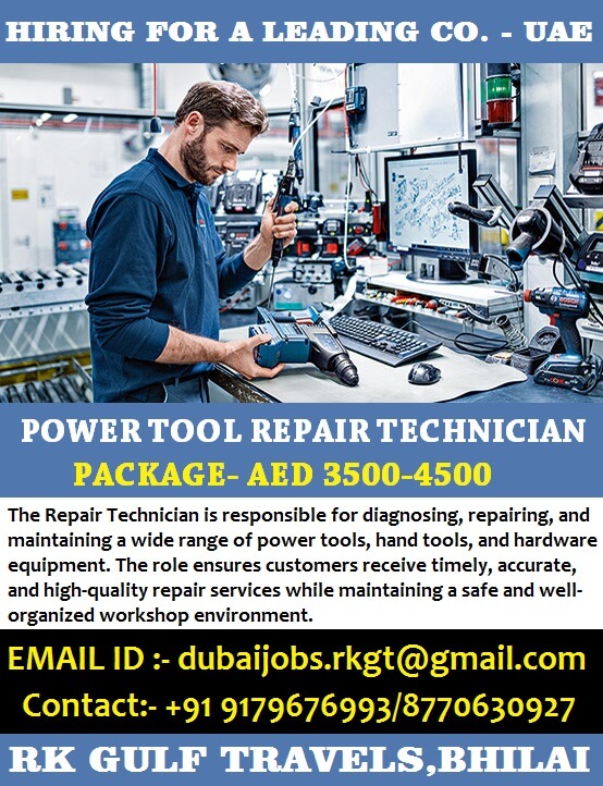HIRING FOR A LEADING POWER TOOLS & HARDWARE SUPERSTORE - UAE