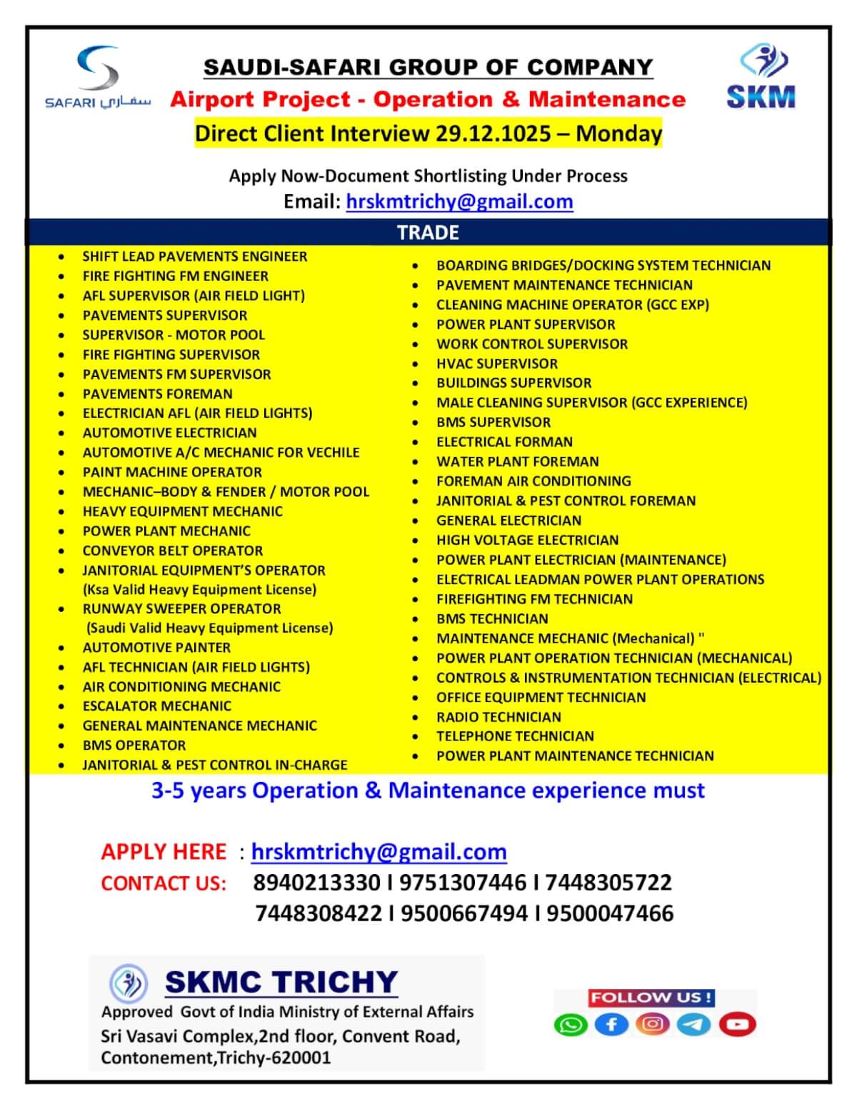 AIRPORT PROJECT -OPERATION &MAINTENANCE