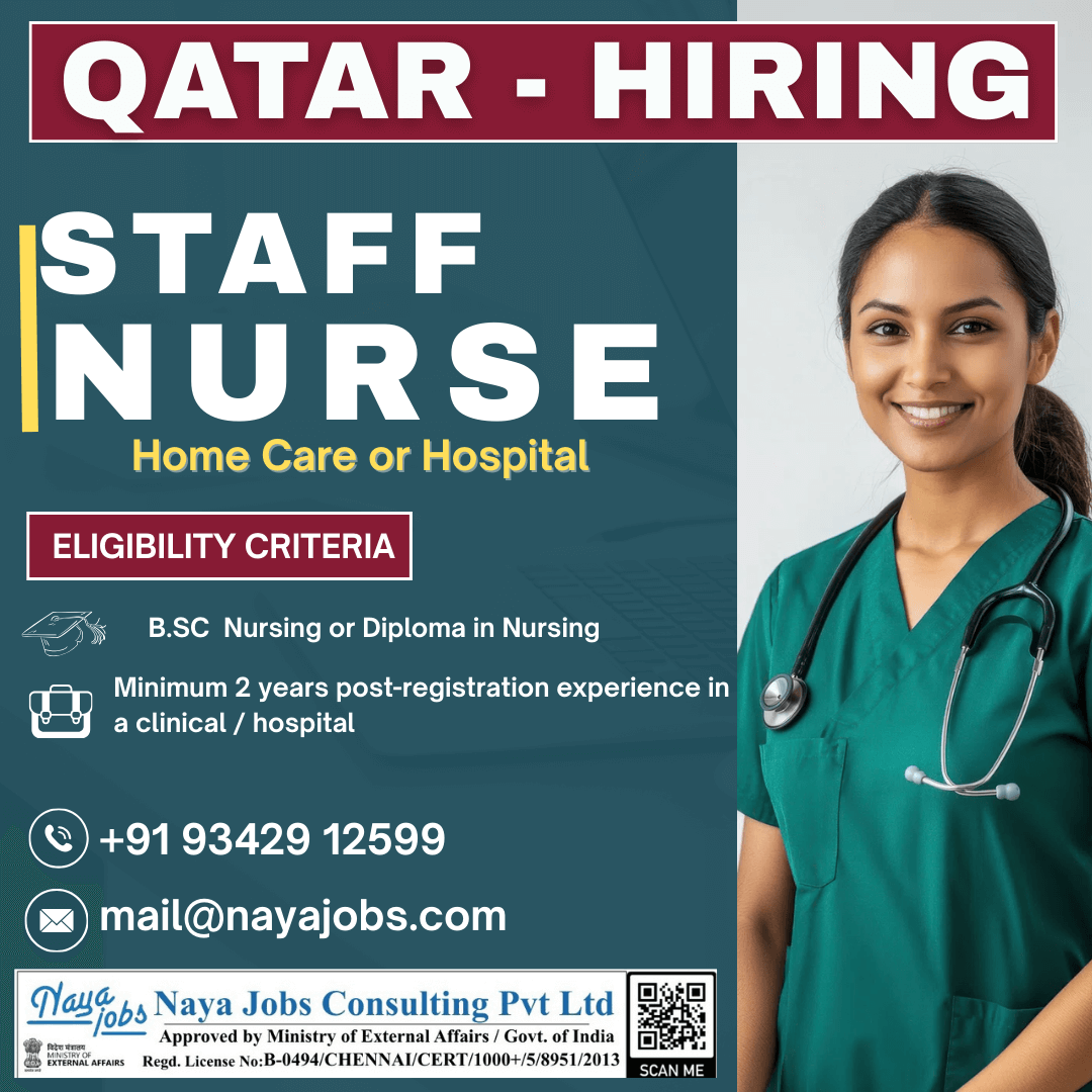 URGENT REQUIREMENT – STAFF NURSE