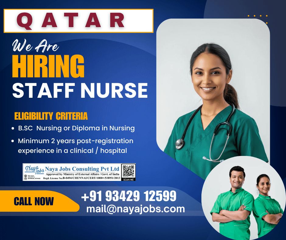 URGENT REQUIREMENT – STAFF NURSE