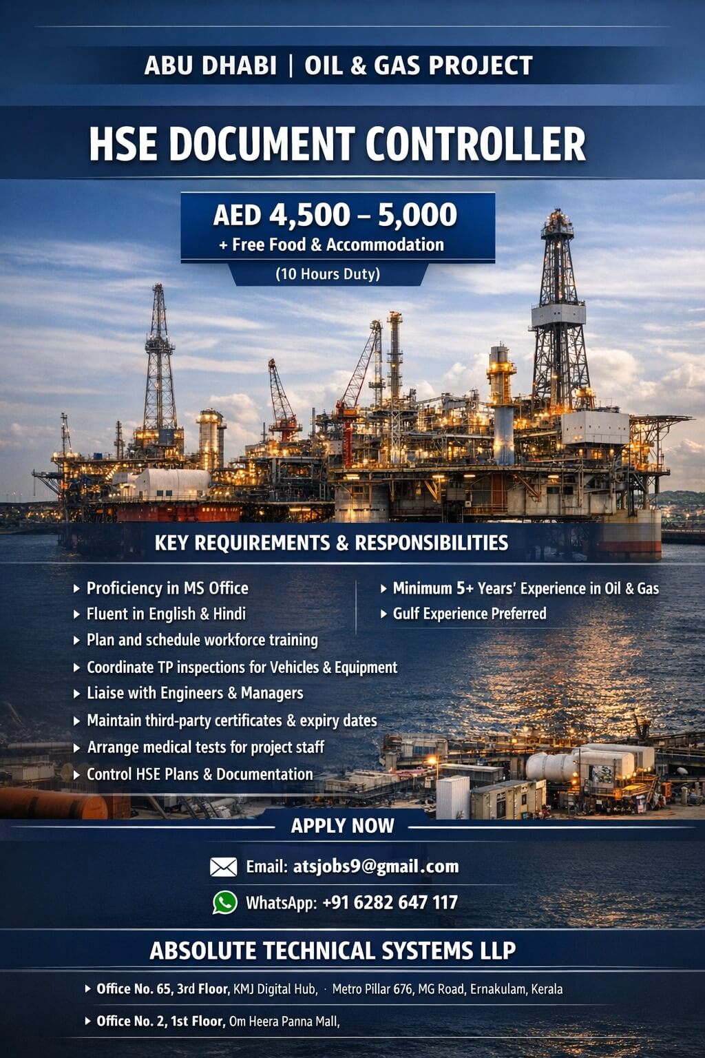 HSE Document Controller for Abu Dhabi