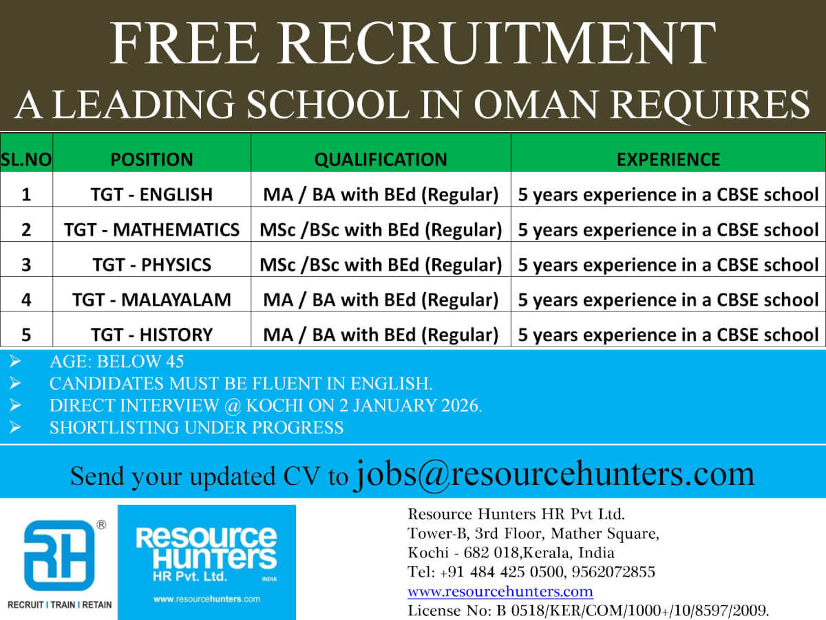 TEACHERS - OMAN