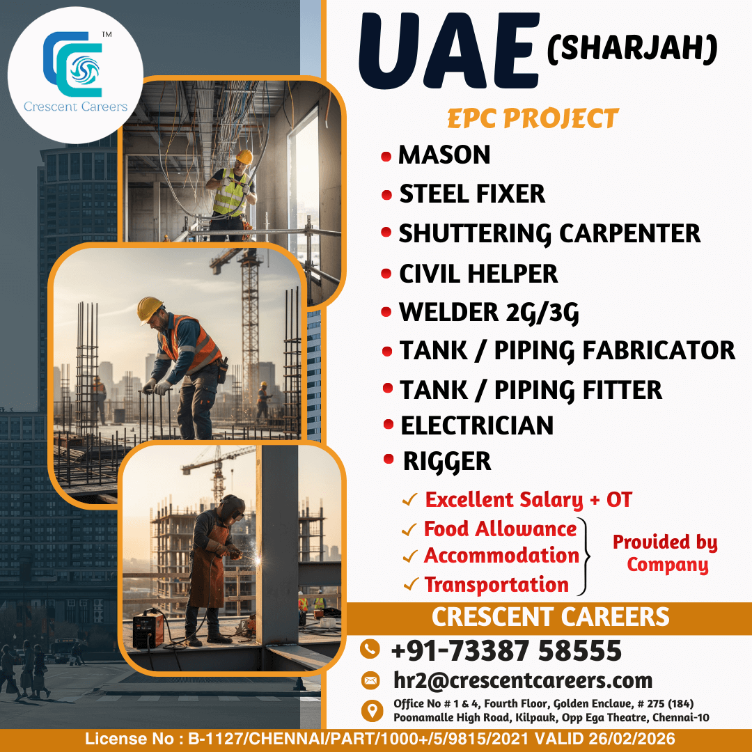 RECRUITMENT FOR UAE COUNTRY
