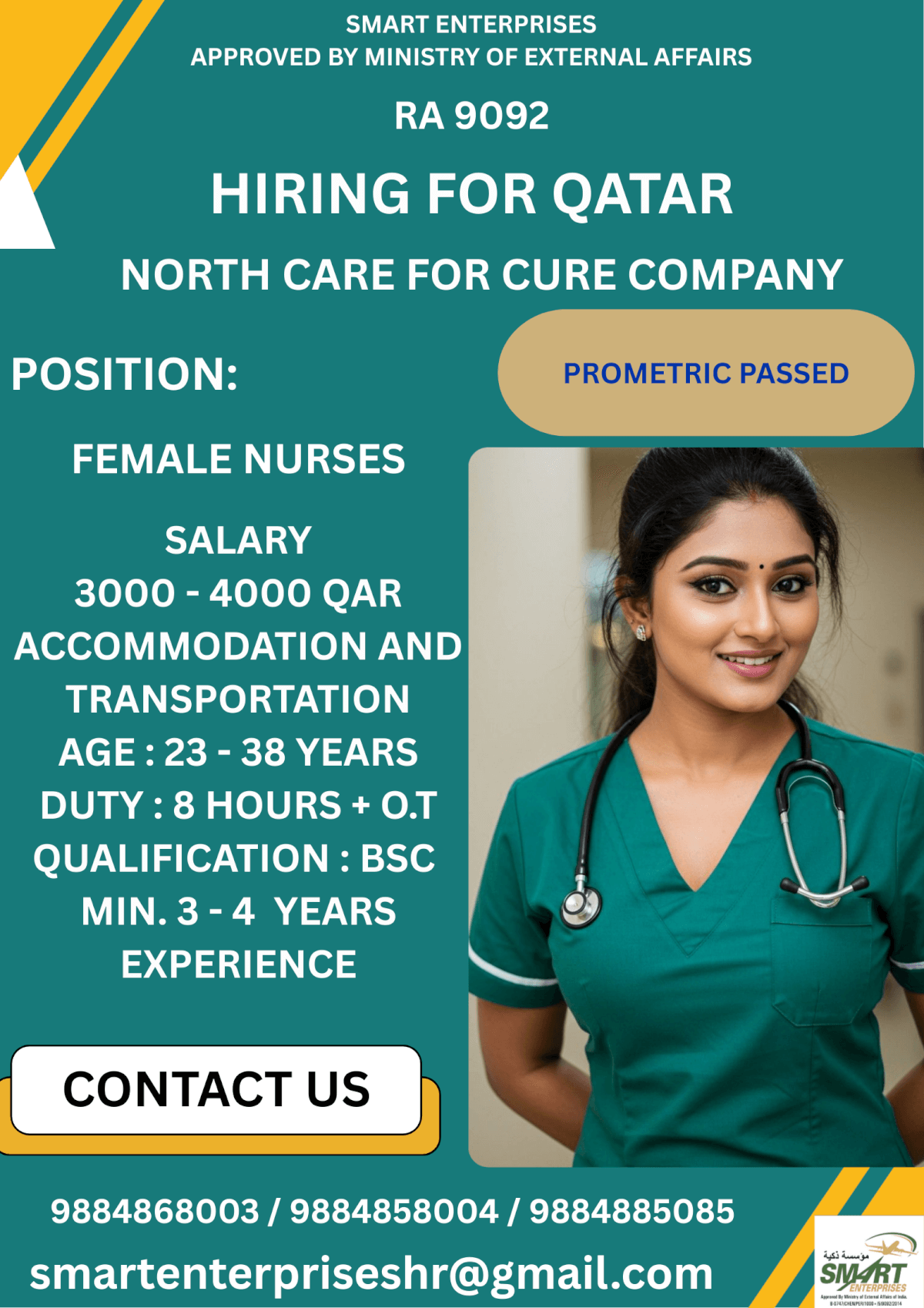 URGENT REQUIREMENT FOR QATAR